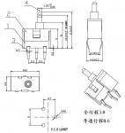 8,8к4,4к6,0 мм детекторски прекидач, ДИП